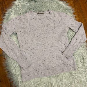 Everlane Cashmere Light Gray Dots Sweater S